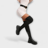 Lureva – Μπότες Πάνω από το Γόνατο z Chunky Sole