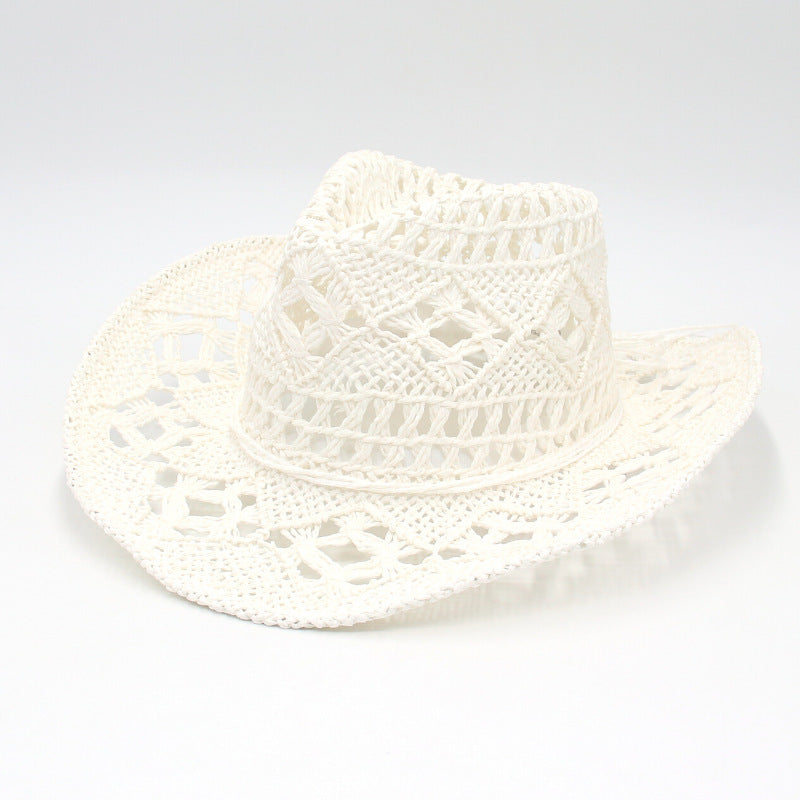 RAYLEN – Vintage Hollow Straw Καπέλο