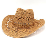 RAYLEN – Vintage Hollow Straw Καπέλο