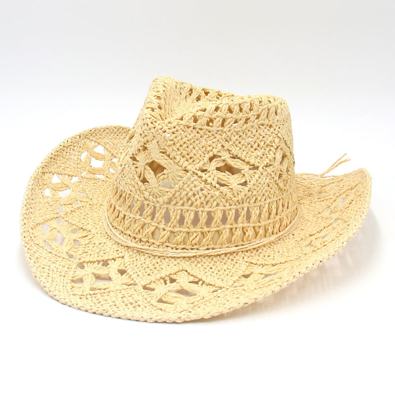 RAYLEN – Vintage Hollow Straw Καπέλο