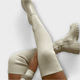 Lureva – Μπότες Πάνω από το Γόνατο z Chunky Sole