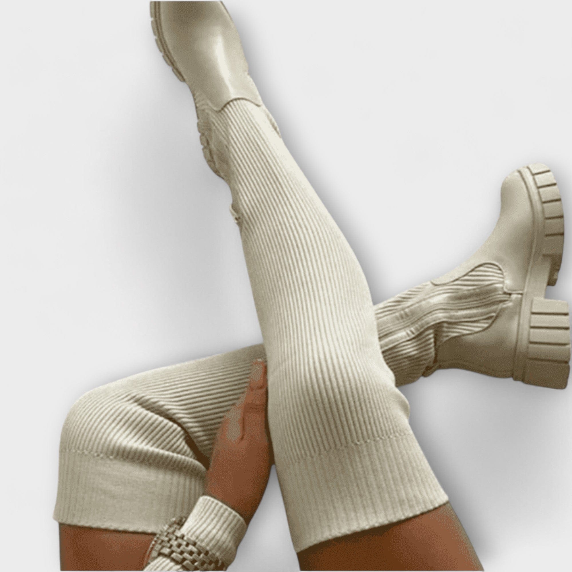 Lureva – Μπότες Πάνω από το Γόνατο z Chunky Sole